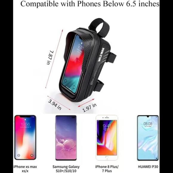 Bike Bags for Bicycles, Bike Accessories for Cycling Gifts for Men, Bicycle Bike - Picture 6 of 7